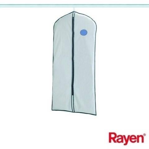 Husa pentru haine, Rayen, 60 x 135 cm, acetat, gri transparent