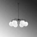 Lustra, Fulgor, 942FLG1359, Metal, Alb/Negru