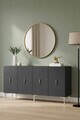 Consola, Hanah Home, Ayshe 150, 150x75x32 cm, Antracit / Argintiu