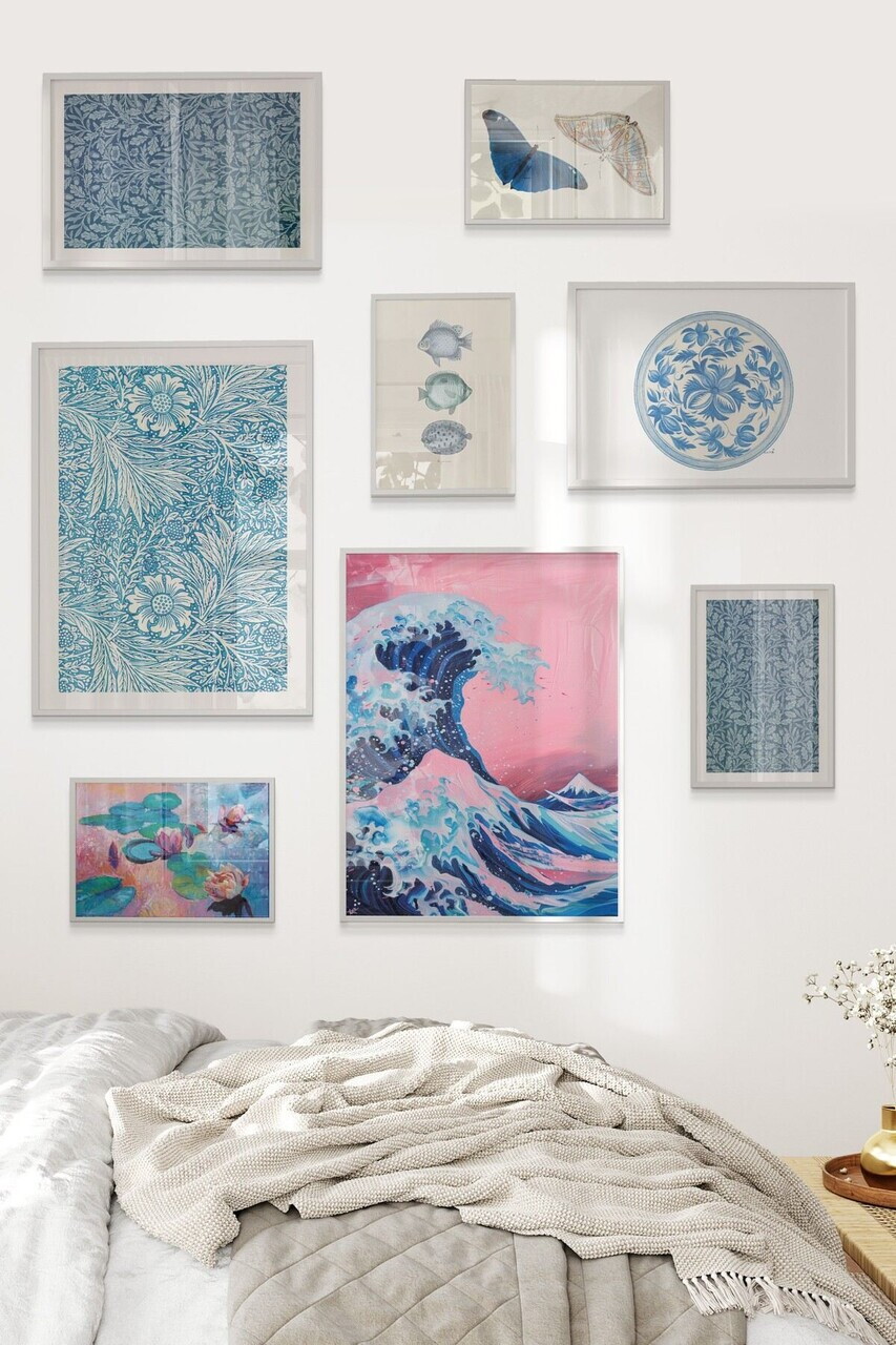 Tablou decorativ, Çgs-058-White-Kck, Lemn masiv, Față: 100% PVC STICLĂ, Multicolor - view 2