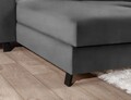 Coltar extensibil stanga 4 locuri ELTAP, Mari-15, Mariall, 288x200x92 cm, lemn/poliester, gri inchis