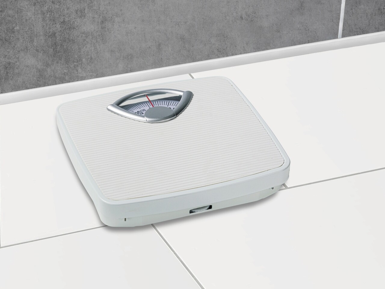 Cantar mecanic pentru persoane, Wenko, Bathroom Scale, 27 x 26.5 x 4.5 cm, metal/plastic, alb - view 5
