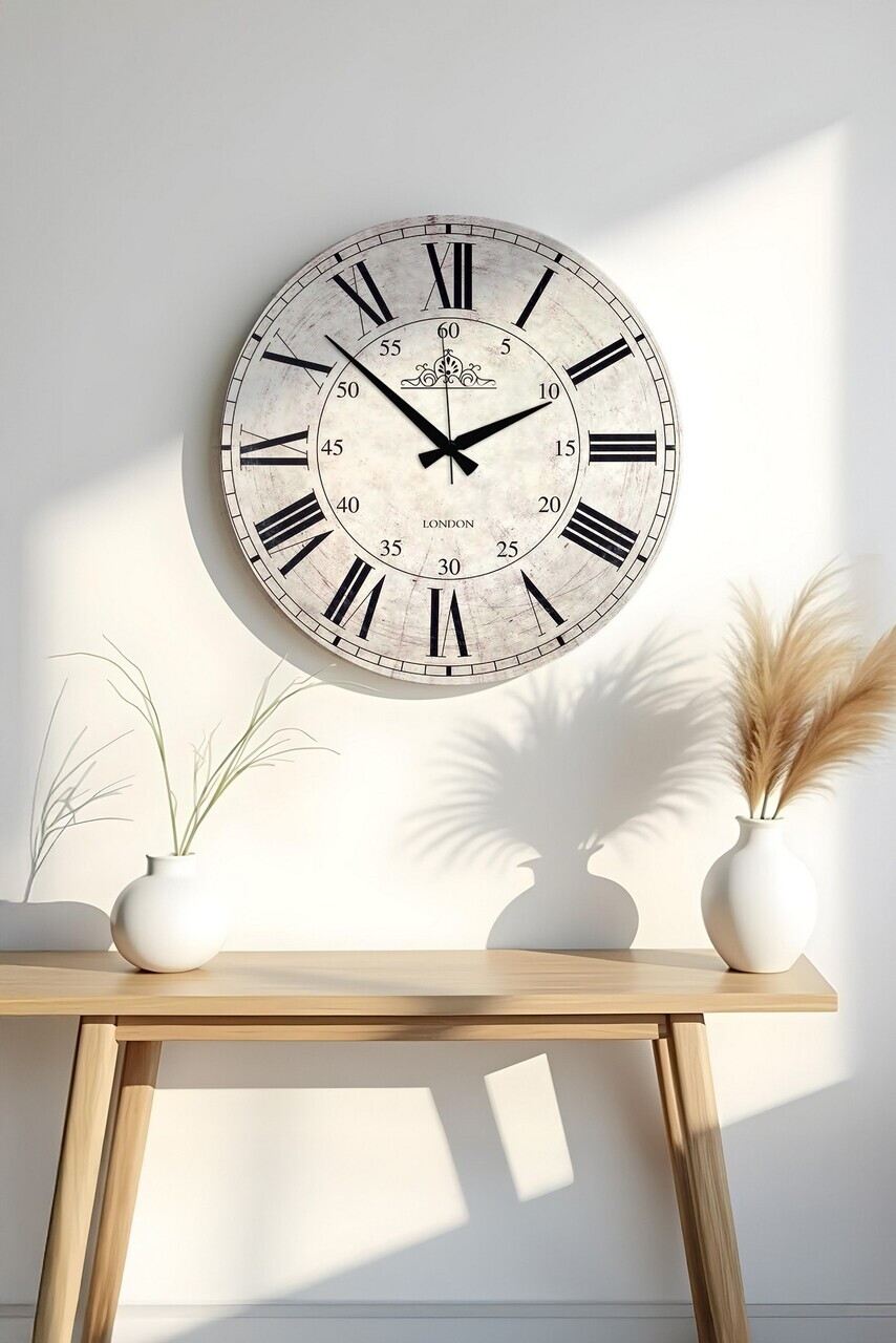 Ceas de perete Huhuas00026 MDF Dimensiune: 50 x 50 cm (1 bucată) Multicolor