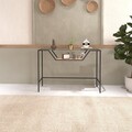 Consola, Caliente, Lala, 100x76x30 cm, Sticla temperata, Negru