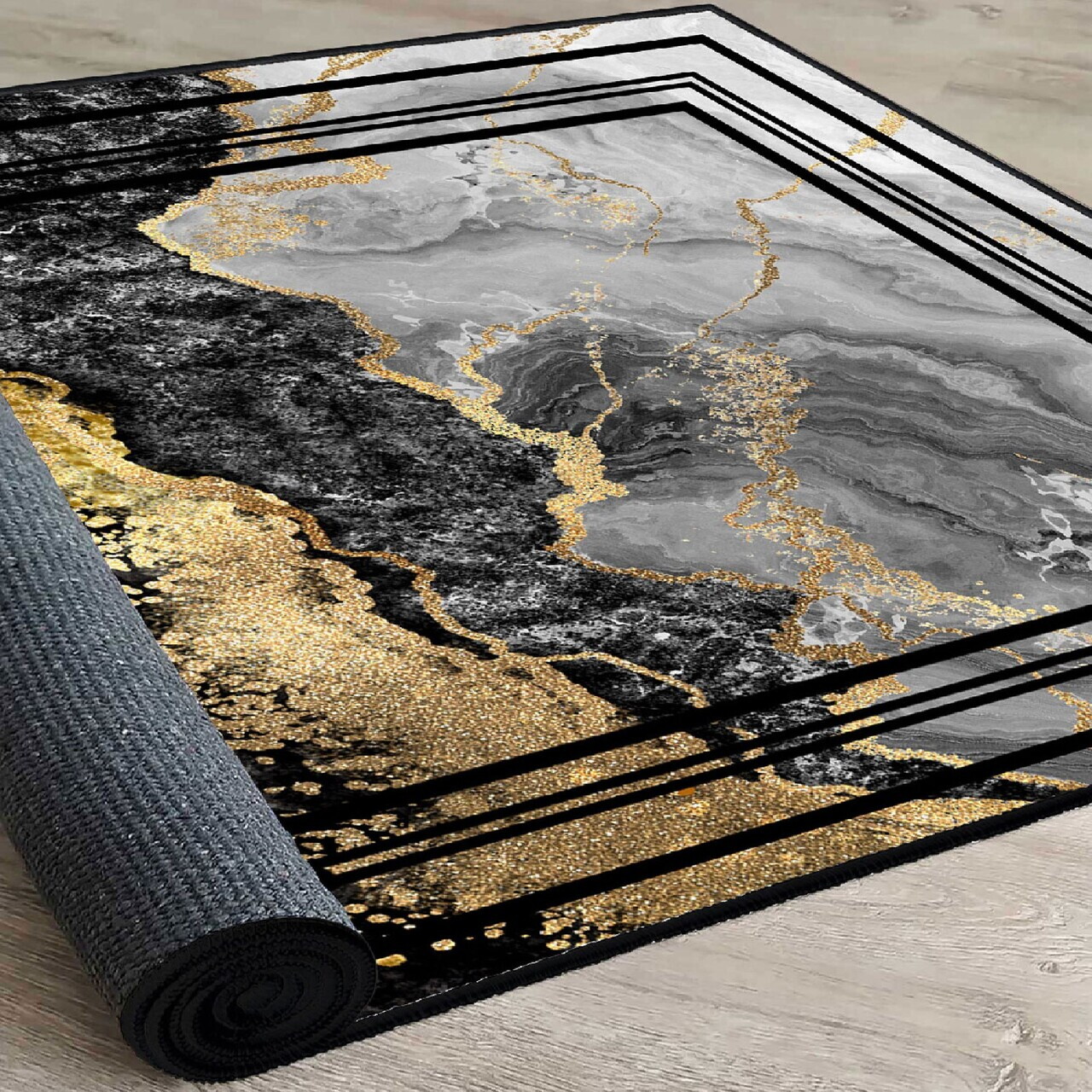 Covor, Els2375, 140x220 cm, Catifea, Multicolor — imaginea 3