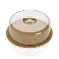 Platou cu capac pentru branzaturi Versa, Ø26x8 cm, bambus/polistiren