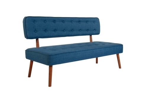 Canapea fixa Westwood Loveseat, Zeon, 2 locuri, 140x64x78 cm, lemn, albastru inchis 140x64x78 imagine model 2022