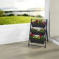 Suport pentru flori Vertical, Maximex, 56.5x61x85 cm, metal/polipropilena, negru