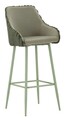 Set 2 scaune de bar Alaska -A, Mauro Ferretti, 52x46x111 cm, fier/poliester, verde