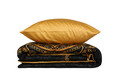 Lenjerie de pat pentru o persoana (FR), Alvina - Gold, Cotton Box, Bumbac Satinat