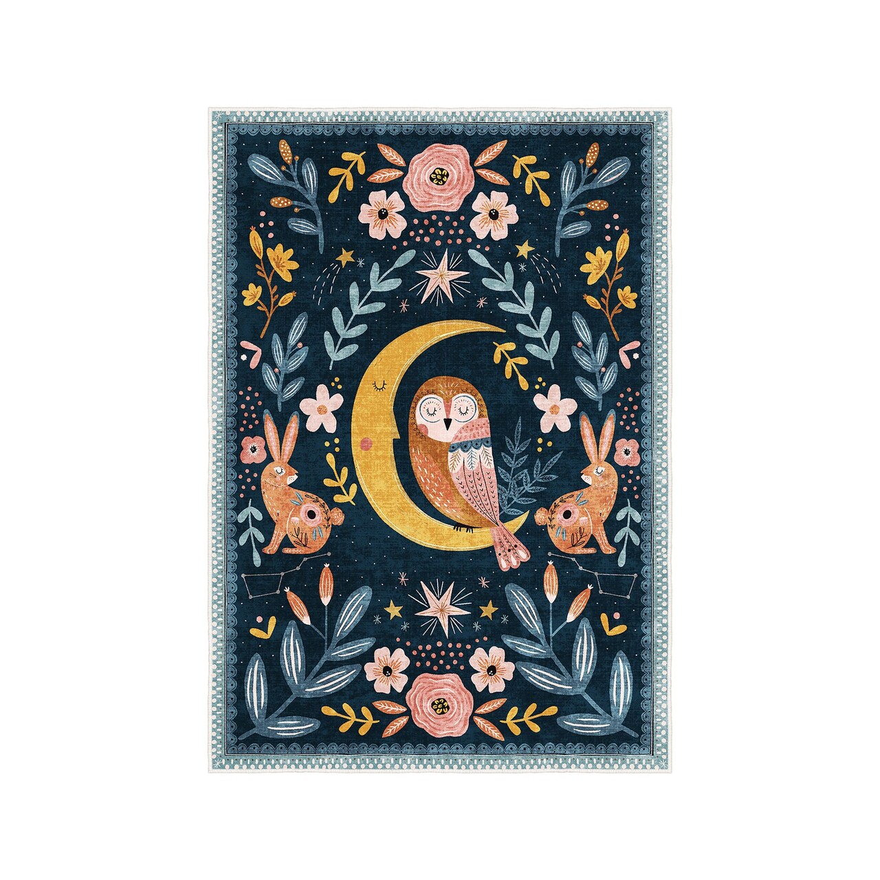Covor (100 x 150), Wookece1694, 100x150 cm, Albastru navy - view 7