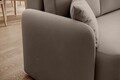 Coltar extensibil dreapta 3 locuri ELTAP, Hadson, 206x150x89 cm, lemn/poliester, bej inchis