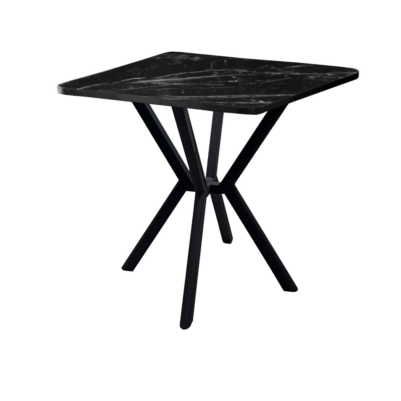 Masa, Hanah Home, Elma 70, 70x74x70 cm, Negru - view 2