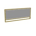 Oglinda decorativa, Zena Home, Polka, PAL, Aur/Alb