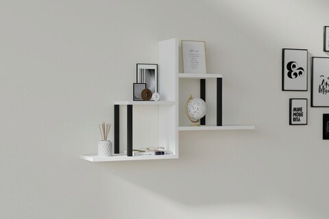 Raft de perete, asse home, diana , 60x90x20 cm, alb