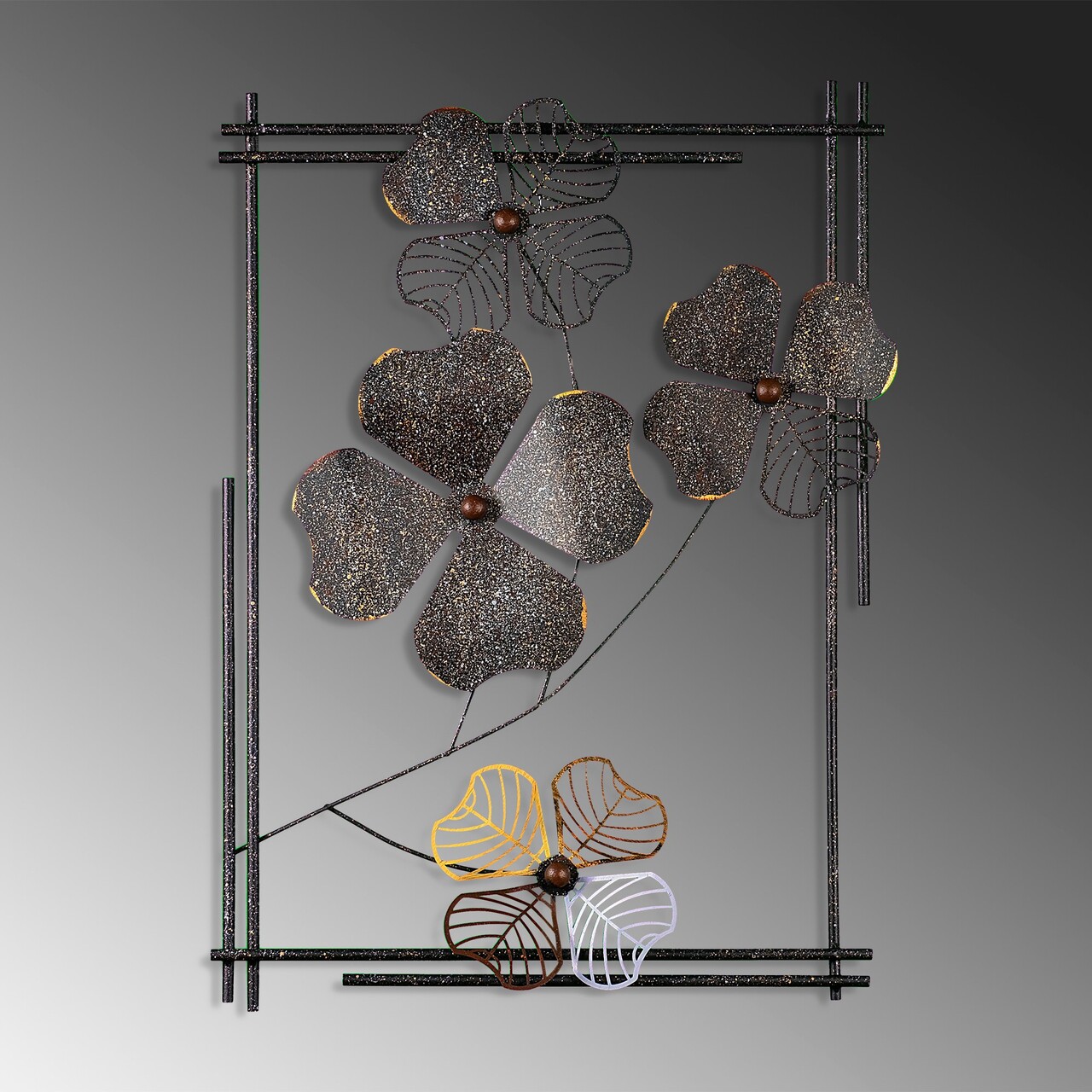 Decoratiune de perete, Shannan 2, Dimensiuni: 50 x 70 x 4 cm, Multicolor - view 4