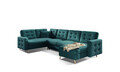 Coltar extensibil reversibil 5 locuri ELTAP, AsdU-34, Asgard, 326x202x93 cm, lemn/poliester, verde