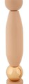 Set 2 suporturi de lumanare Strek, Mauro Ferretti, 9.5x25 cm, 9.5x30 cm, fier, roz/auriu