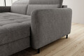 Coltar extensibil dreapta 3 locuri ELTAP, RT-04RAQ, Gomsi, 228x165x100 cm, lemn/poliester, gri inchis