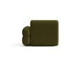 Modul canapea dreapta 1 loc, Neo, Micadoni Home, 110x100x83 cm, tesatura Boucle, verde oliv inchis