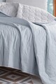 Set cuvertura de pat dubla 3 piese, Solid - Light Blue, Grey, Eponj Home, 65% bumbac/35% poliester