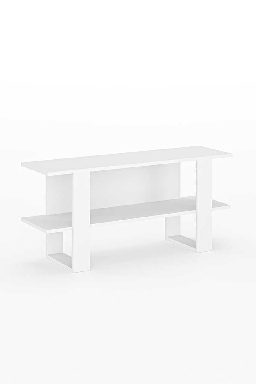 Comoda TV, Hanah Home, Harta, 120x55x35 cm, Alb — imaginea 3
