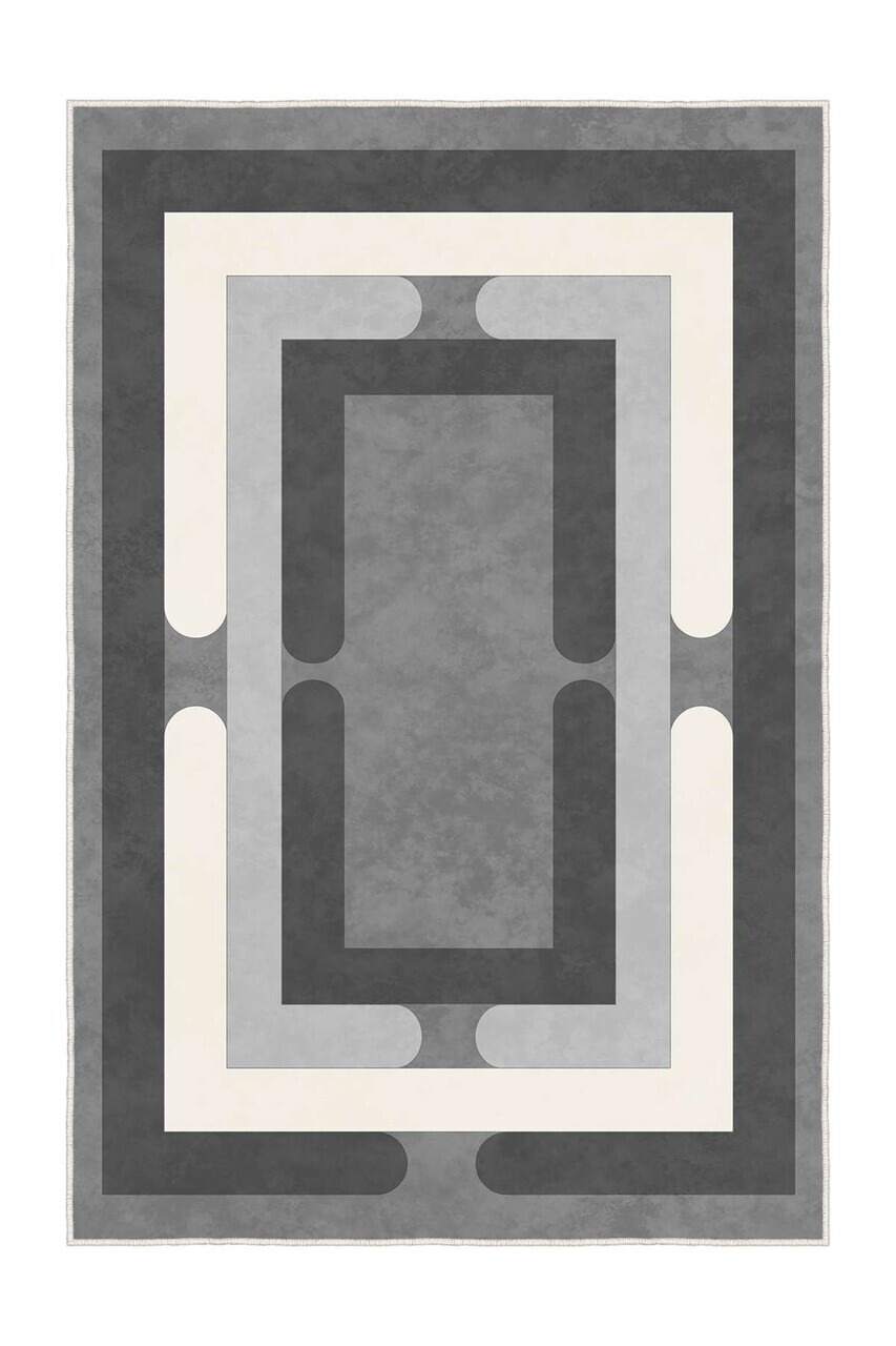 Covor, Sftkece047, 80x200 cm, Poliester, Antracit
