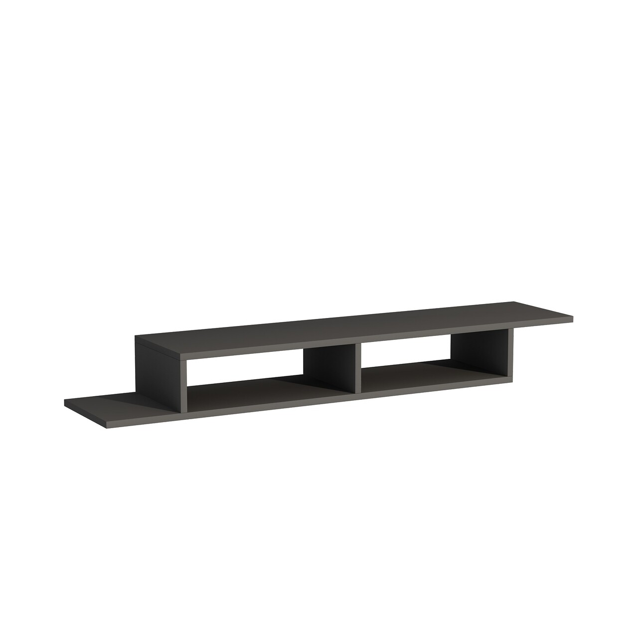 Comoda TV, Arnetti, Muson, 18.2x120x29.6 cm, PAL, Antracit - 2 | YEO