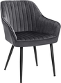 Scaun, Songmics, Velvet Design, 62.5x62x85 cm, otel/catifea, gi