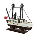 Decoratiune, Old Boat, Creaciones Meng, 18x15 cm, metal