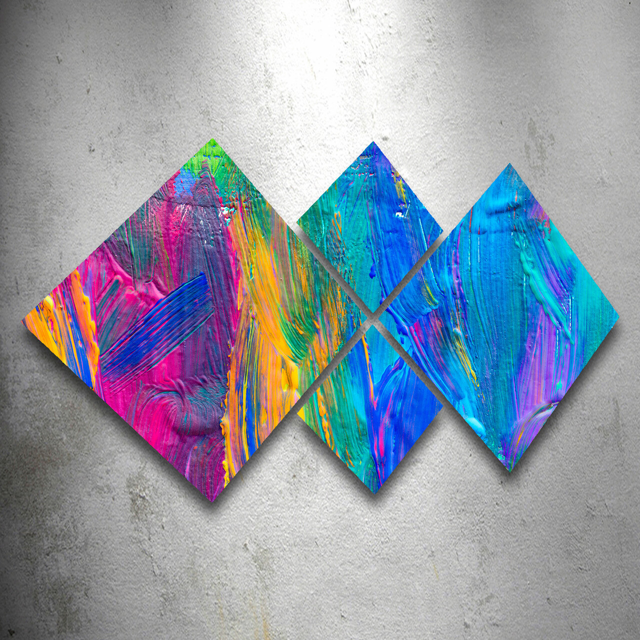 Set 4 tablouri decorative, 4MDF170432189, MDF, Imprimat UV, Multicolor - 1 | YEO