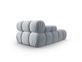 Sezlong living stanga 1 loc, Bellis-51, Micadoni Home, 155x94x70 cm, catifea, albastru deschis