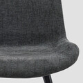 Scaun Silla, Homla, 52x60x83.5 cm, metal/poliester, gri inchis