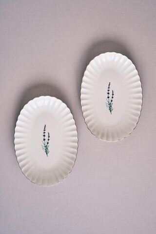 Set platouri servire, Hermia, 719KTP9869, Portelan, Multicolor