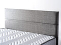 Saltea dubla, Base & Headboard, Niron, Argintiu, 140x38x190 cm, Cadru: OȚEL, Gri