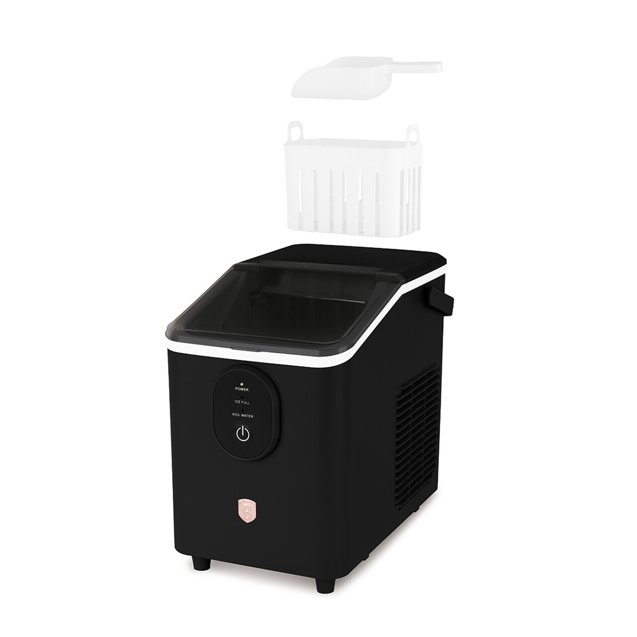 Masina pentru cuburi de gheata Berlinger Haus, Black Rose, 800 ml, 120W, plastic, negru - view 11