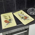 Set 2 protectii pentru aragaz Maximex, Universal, 52x30 cm, sticla, multicolor