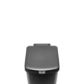 Cos de gunoi cu pedala, Brabantia, StepUp, 25 L, 35.2x28x40.9 cm, polipropilena, gri inchis
