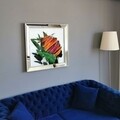 Tablou decorativ T715, Neostill, sticla temperata, 70x70 cm