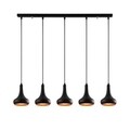 Lustra Berceste N-1368, Noor, 86 x 113 cm, 5 x E27, 100W, negru