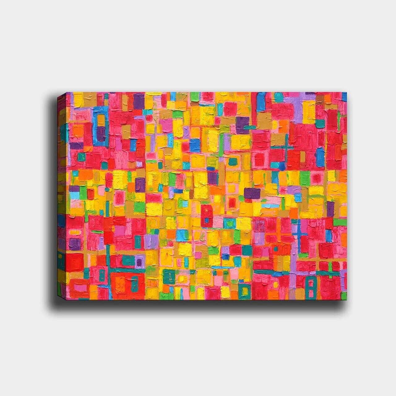 Tablou decorativ, 138411797_70100, Canvas, Rama din lemn (grosime 3 cm), Multicolor — imaginea 2