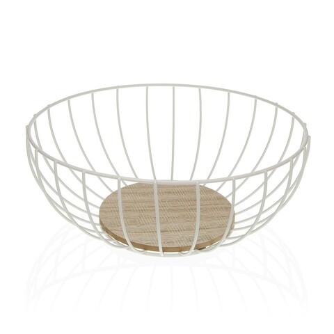 Cos pentru fructe rowe, versa, 28 x 28 x 11 cm, mdf, alb