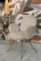 Set 2 scaune Stockholm -B, Mauro Ferretti, 64x68x83 cm, fier/poliester, crem