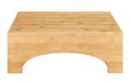Scaunel pentru baie, Wenko, Bambusa, 40 x 30 x 15 cm, bambus, natur