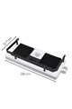 Organizator de baie, Fremont, M-526, 11.7x29 cm, Plastic, Negru