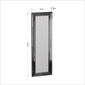Oglinda decorativa, Siam, Boss, 30x90x3 cm, MDF , Argintiu