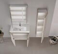 Set Dulap de Baie cu Chiuvetă și Oglindă (2 Piese), Hanah Home, Desna 90, Nisip
