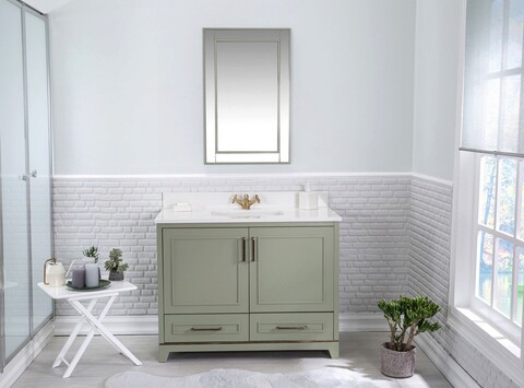 Set mobilier de baie (2 piese), jussara, ontario 42, verde