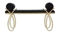 Bancheta Ribbon Black, Mauro Ferretti, 112.5 x 49 x 53 cm, fier/poliester