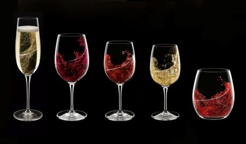 Set 6 pahare vin rosu, cristalin, Aero, Luigi Bormioli, 355 ml, sticla cristal